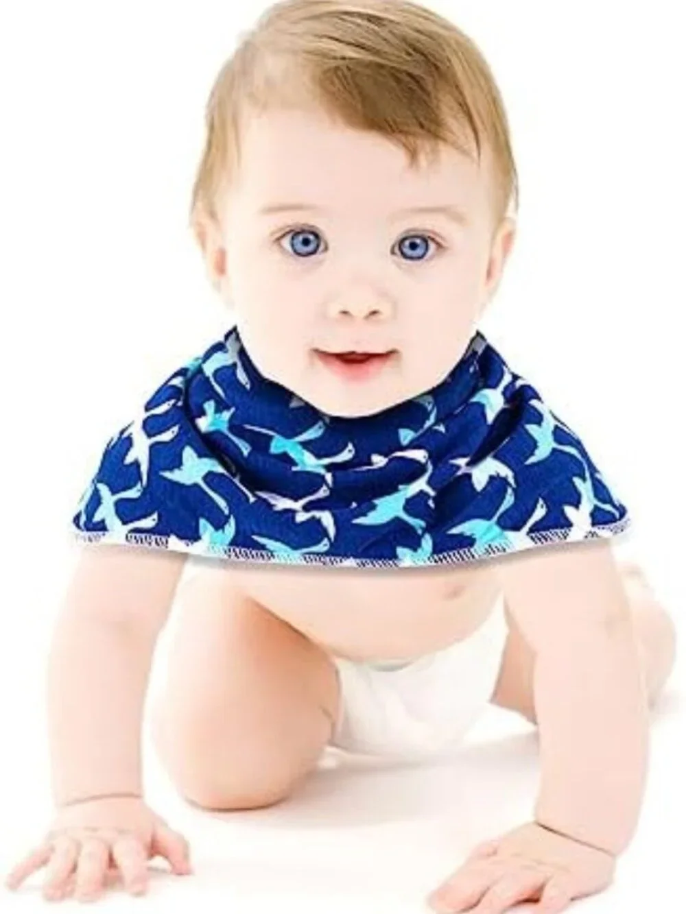 Large 12-Pack Baby Burp Cloths & Bibs Set - Super Absorbent, Soft, 3-Layer